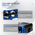 Axle Hub 300W LED Motorcycle Guardrail Light – Triple Lens Focusing Lamp